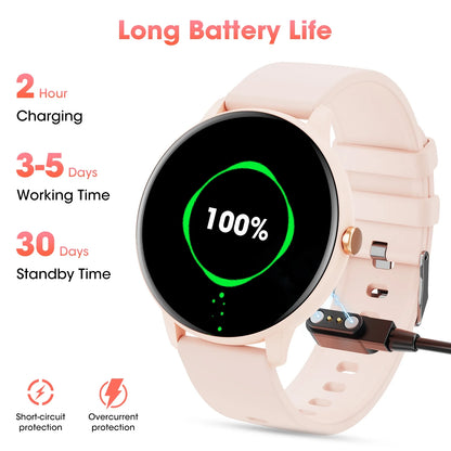 CARKIRA Bluetooth Calling Fitness Tracker 1.39 Inch Black with Sport Band